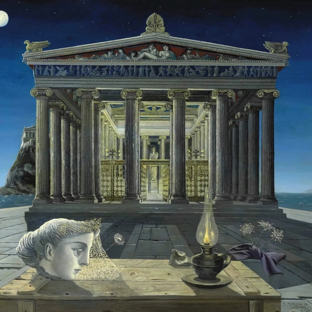 Paul Delvaux, The Temple