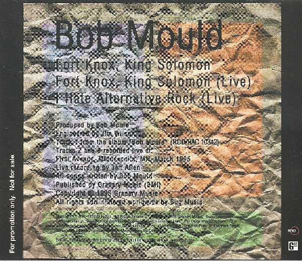Bob Mould — Fort Knox, King Solomon